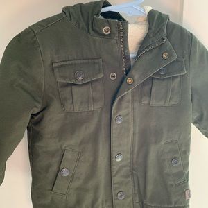 Janie and jack winter coat. Olive green